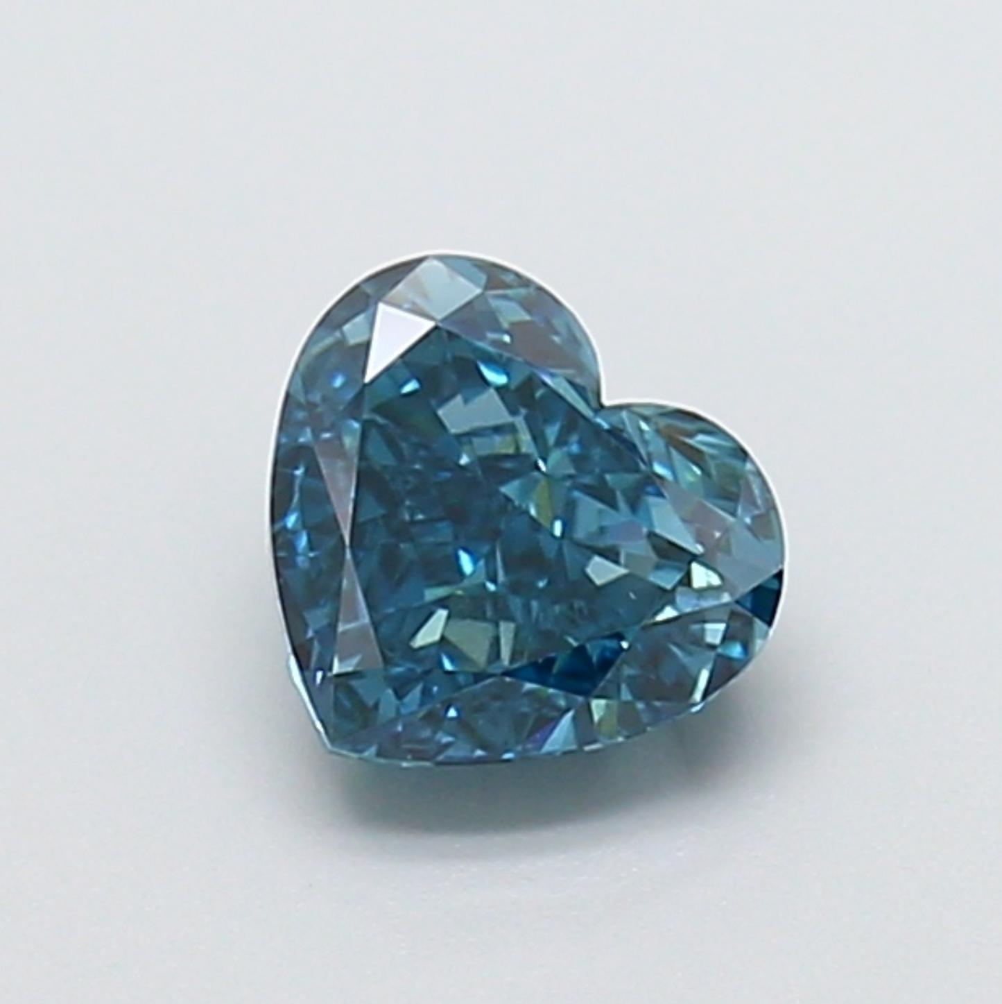 1 CT Blue Heart Cut Lab Grown Diamond For Engagement Ring