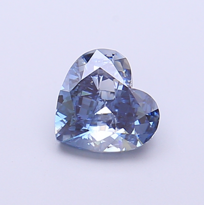 1 CT Blue Heart Cut Lab Grown Diamond For Engagement Ring