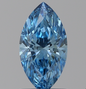 1 CT Marquise Blue Lab Grown Diamond For Engagement Ring