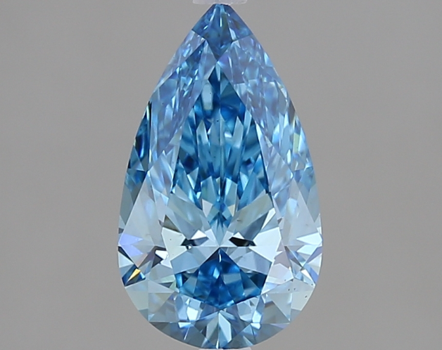 1 CT Pear Blue Lab Grown Diamond For Engagement Ring