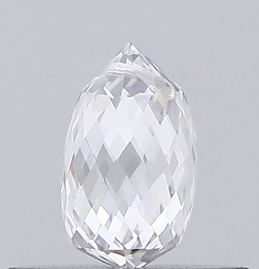 Briolette Cut Lab Grown Diamond For Pendant