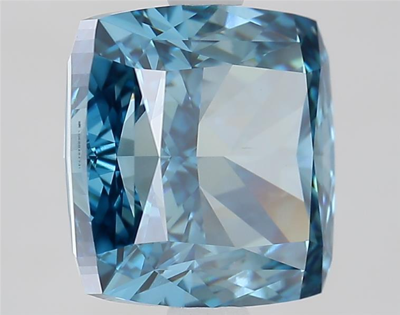 3.54 CT Vivid Blue Cushion Cut Lab Created Diamond For Engagement Ring | IGI Certified