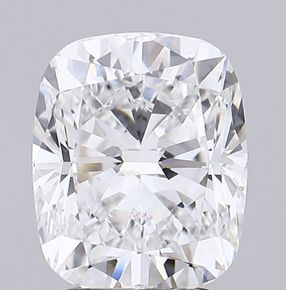 3 CT Cushion Cut Lab Grown Diamond For Engagement Ring