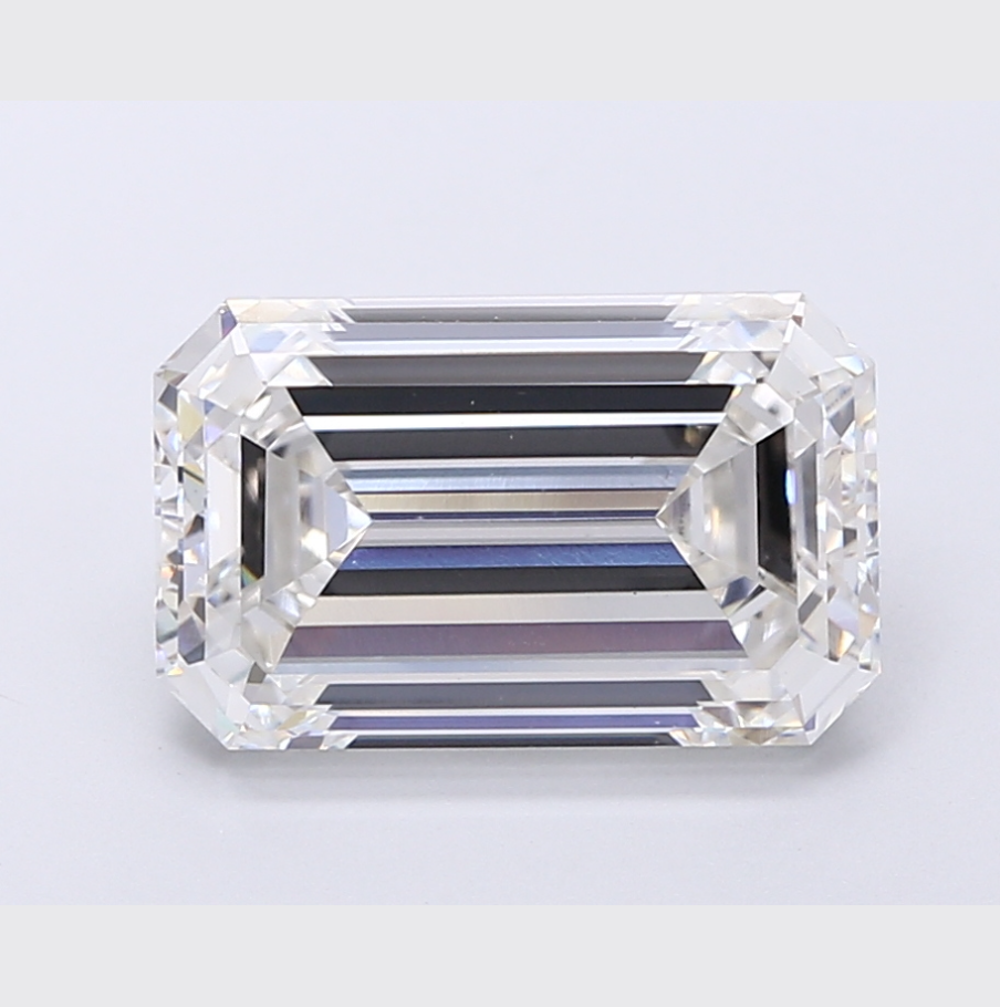 Elongated Emerald Cut Lab Grown Diamond For Engagement Ring