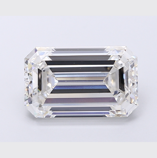 Elongated Emerald Cut Lab Grown Diamond For Engagement Ring