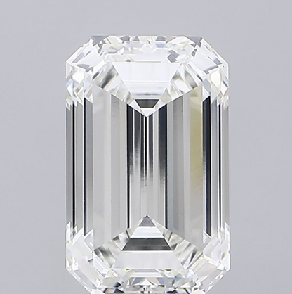 10 CT Emerald Cut Lab Grown Diamond For Engagement Ring