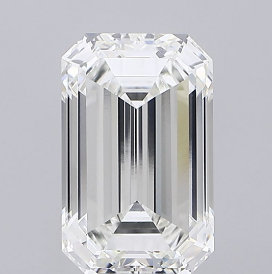 10 CT Emerald Cut Lab Grown Diamond For Engagement Ring