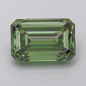 2.50 CT Emerald Cut Vivid Green Lab Grown Diamond For Engagement Ring