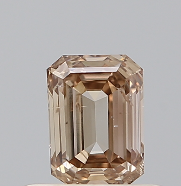 Natural Emerald Cut Fancy Brown Diamond For Engagement Ring