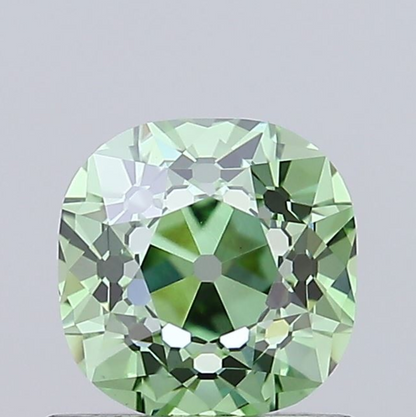 1 CT Green Cushion Cut Lab Grown Diamond For Engagement Ring