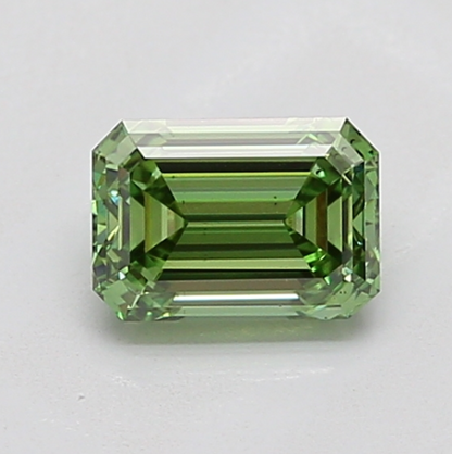 1 CT Green Emerald Cut Lab Grown Diamond For Engagement Ring