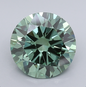 3 CT Round Green Lab Grown Diamond For Engagement Ring