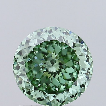 Green Portuguese Cut Lab Grown Diamond For Engagement Ring