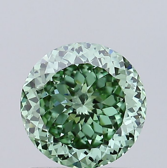 Green Portuguese Cut Lab Grown Diamond For Engagement Ring