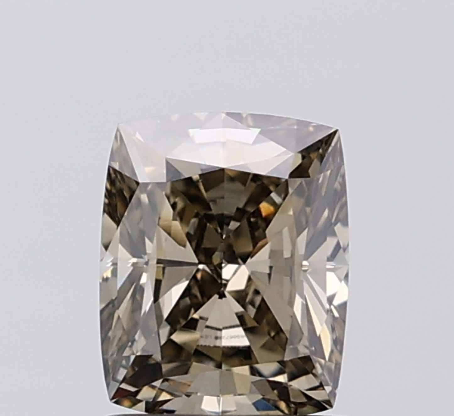 1 CT Grey Cushion Cut Lab Grown Diamond For Engagement Ring