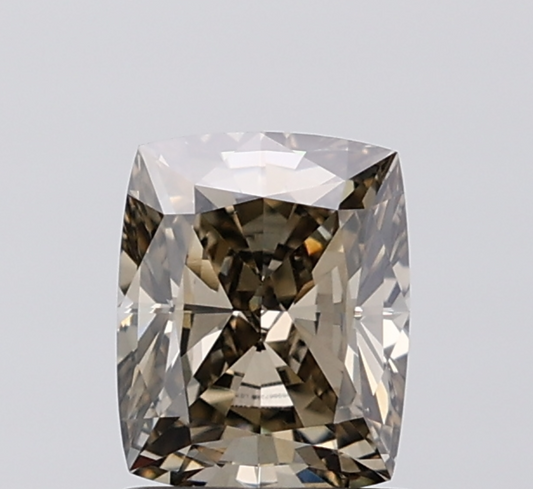 1 CT Grey Cushion Cut Lab Grown Diamond For Engagement Ring