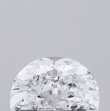 1 CT Half Moon Cut Lab Grown Diamond For Engagement Ring