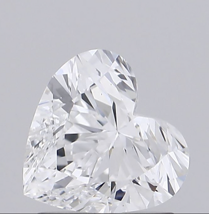 1 CT Heart Cut Lab Grown Diamond For Engagement Ring