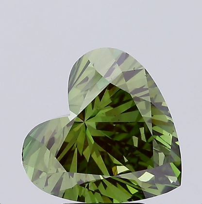 4 CT Heart Shape Vivid Green Diamond For Engagement Ring
