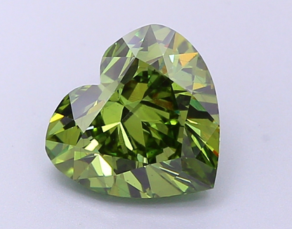 2 CT Heart Shape Vivid Green Lab Grown Diamond For Engagement Ring