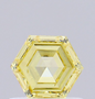 Hexagonal Yellow Lab Grown Diamond For Engagement Ring