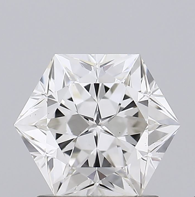 1 Carat Hexagonal Modified Cut Lab Grown Diamond For Engagement Ring