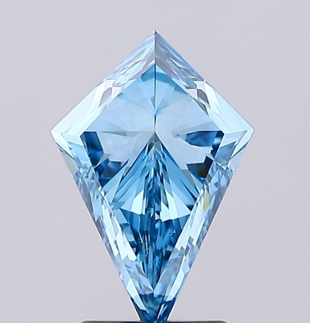 2 CT Kite Shape Vivid Blue Lab Grown Diamond For Engagement Ring