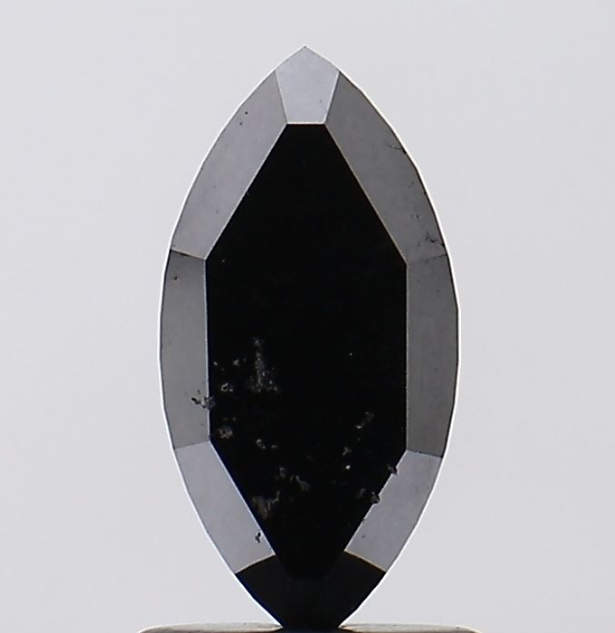 Natural Loose 1 Carat Marquise Black Diamond For Engagement Ring