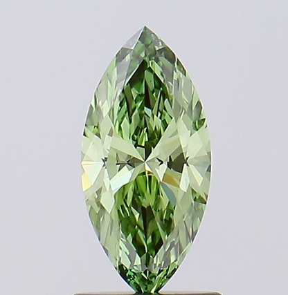 1 CT Marquise Vivid Green Lab Grown Diamond For Engagement Ring