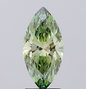 2 CT Marquise Vivid Green Lab Grown Diamond For Engagement Ring