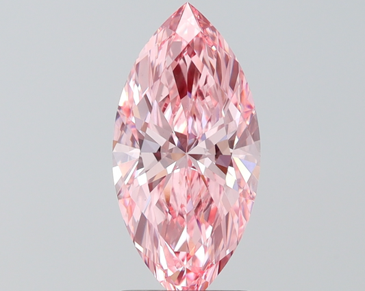 2 CT Marquise Vivid Pink Lab grown Diamond For Engagement Ring