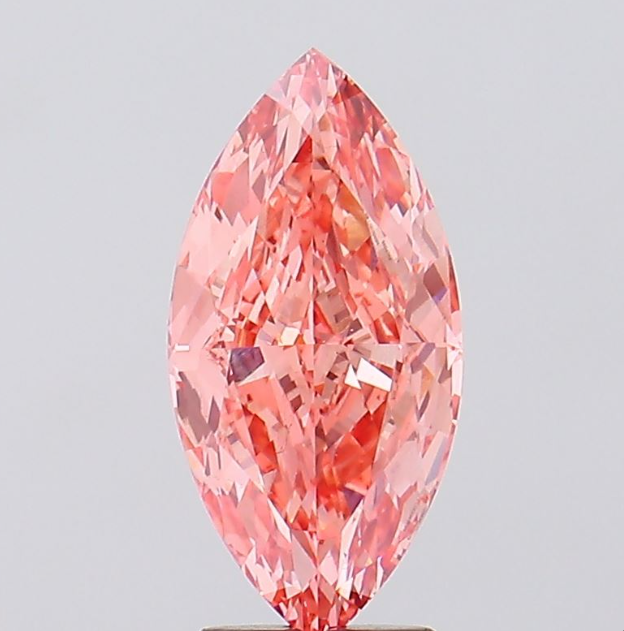 4 CT Marquise Vivid Pink Lab Grown Diamond For Engagement Ring