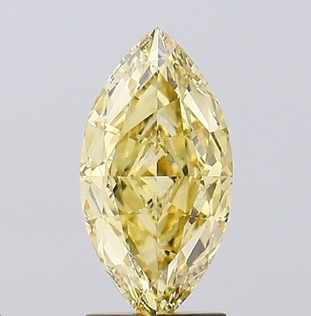 2 CT Marquise Yellow Lab Grown Diamond For Engagement Ring