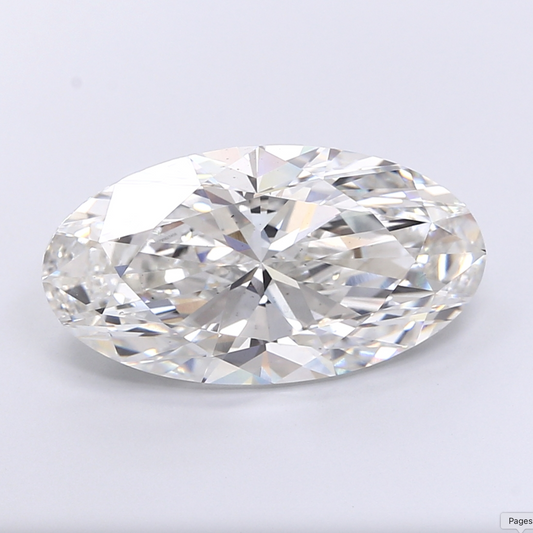 10 CT Moval Cut Lab Grown Diamond For Engagement Ring