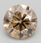 Natural Loose 1 CT Round Light Brown Diamond For Engagement Ring