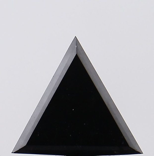 Natural Loose 2 CT Triangle Cut Black Diamond For Bezel Engagement Ring