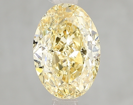 2 Carat Oval Intense Yellow lab Grown diamond For Engagement Ring