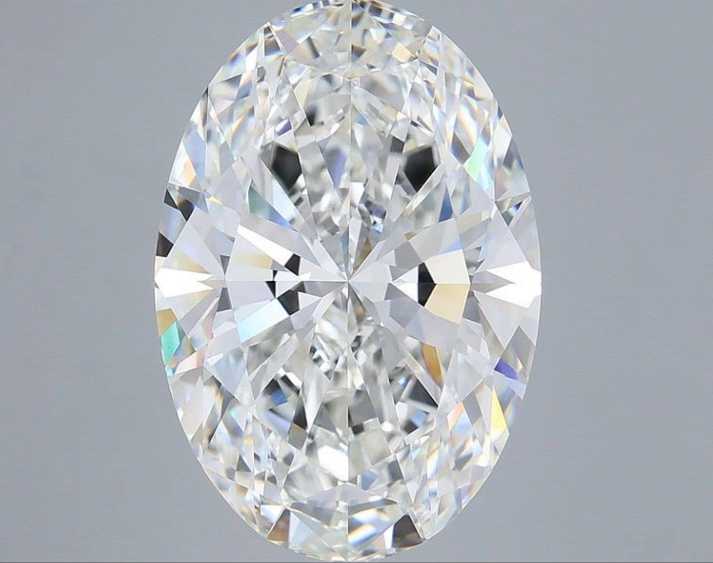 10 CT Oval Lab Grown Diamond For Engagement Ring
