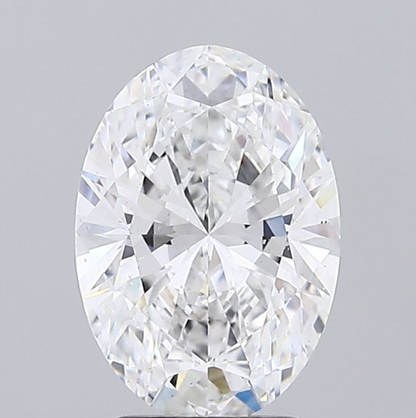 3 CT Oval Lab Grown Diamond For Engagement Ring