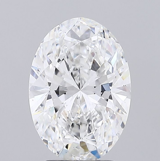 3 CT Oval Lab Grown Diamond For Engagement Ring