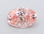 2 CT Oval Vivid Pink Lab Grown Diamond For Engagement Ring