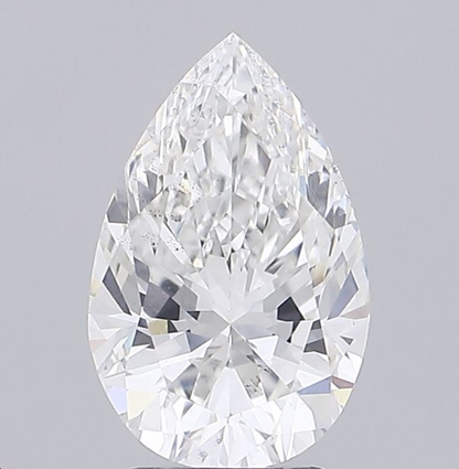 3 CT Pear Lab Grown Diamond For Engagement Ring