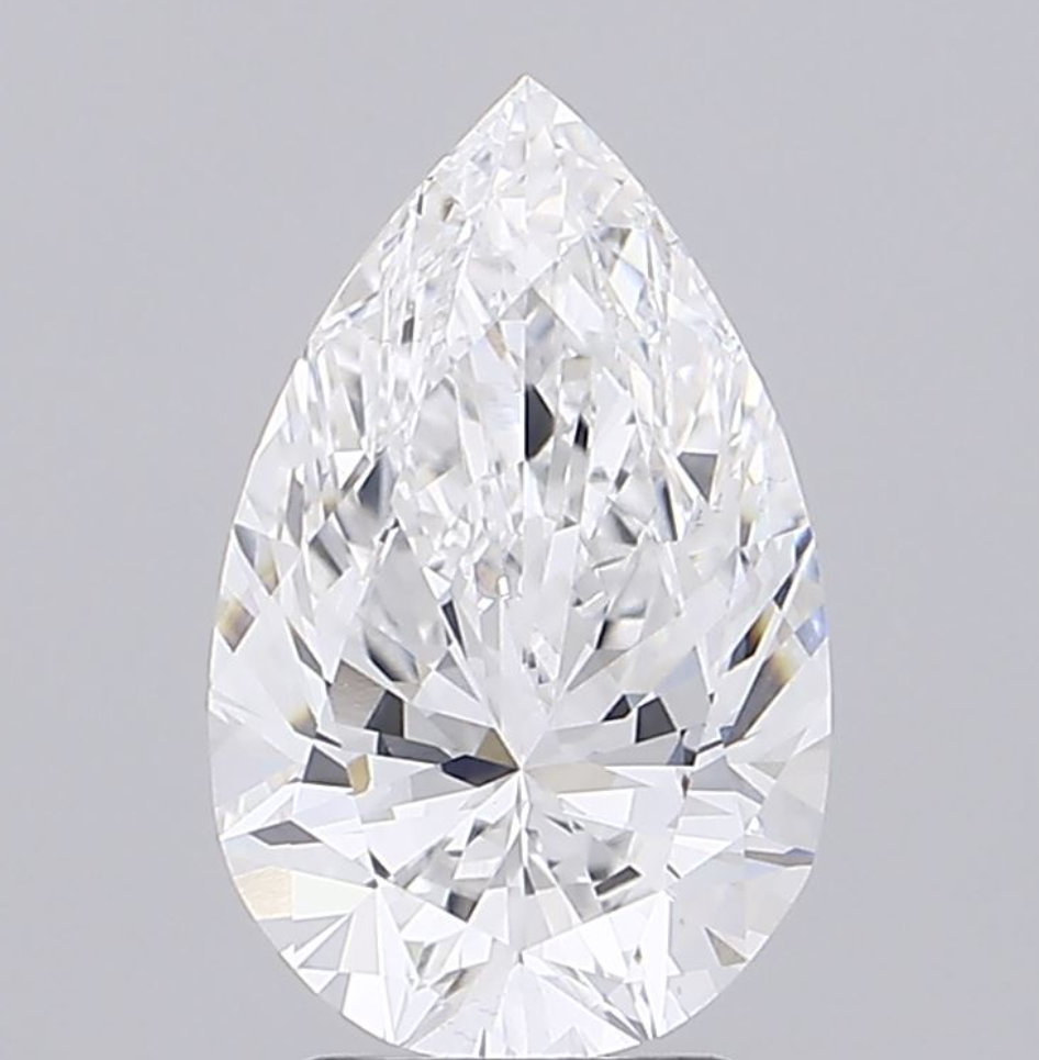 3 CT Pear Lab Grown Diamond For Engagement Ring