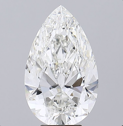 6 CT Pear Lab Grown Diamond For Engagement Ring