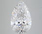 7.50 CT Pear Lab Grown Diamond For Engagement Ring