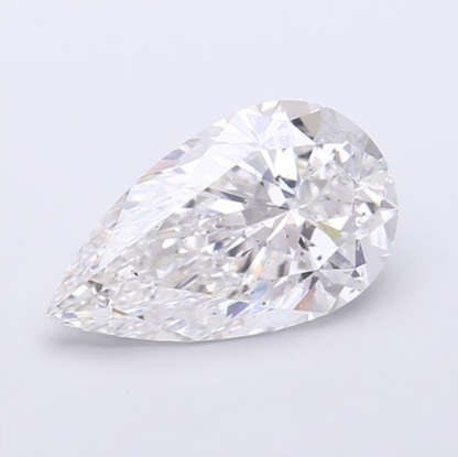 4 CT Pear Lab Grown Diamond For Engagement Ring