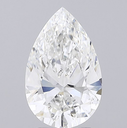 3 CT Pear Lab Grown Diamond For Engagement Ring