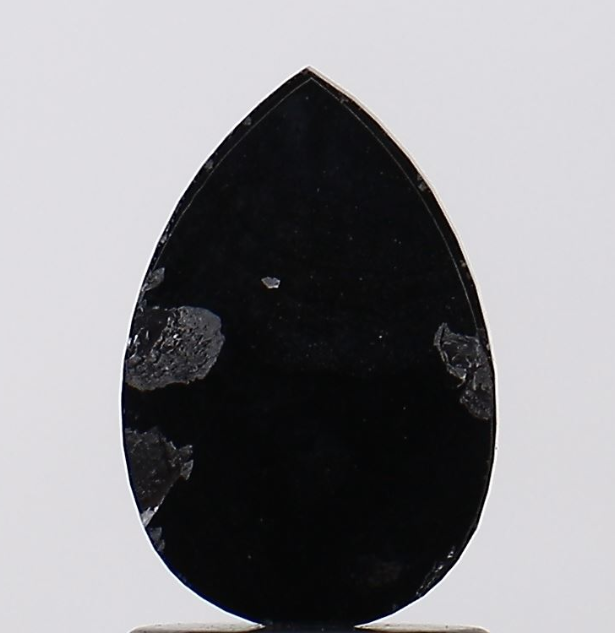 Natural Loose 1 Carat Pear Shape Black Diamond For bezel Engagement Ring