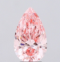 3 CT Pear Vivid Pink Lab Grown Diamond For Engagement Ring