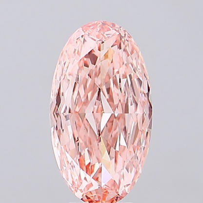 5 CT Pink Oval Lab Grown Diamond for Engagement Ring | IGI Certified | Best for Anniversary Gift | Gift for Man